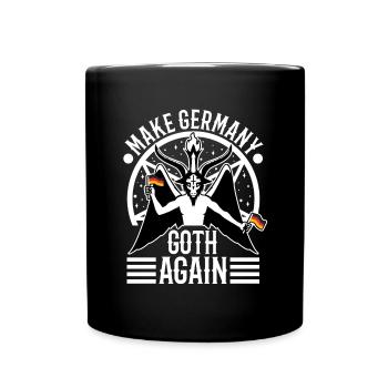 Make Germany goth again - Tasse einfarbig - Schwarz - Vorne