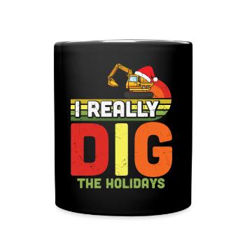 I Love Christmas Christmas Gifts - Full Colour Mug - black - Front