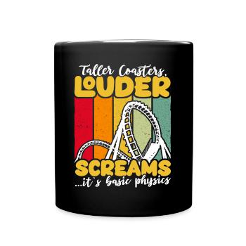 Roller Coaster Roller Coaster Riders - Full Colour Mug - black - Front