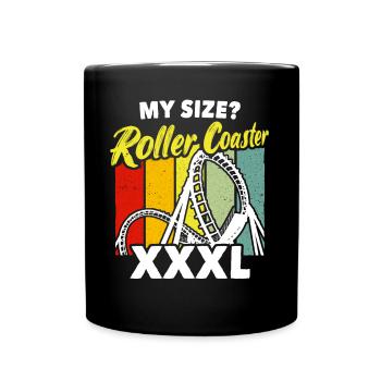 Roller Coaster Roller Coaster Riders - Full Colour Mug - black - Front