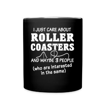Roller Coaster - Full Colour Mug - black - Front