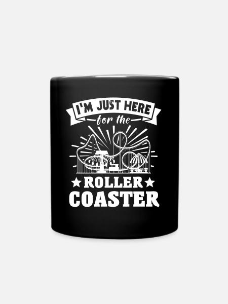 Roller Coaster - Tasse einfarbig - Schwarz