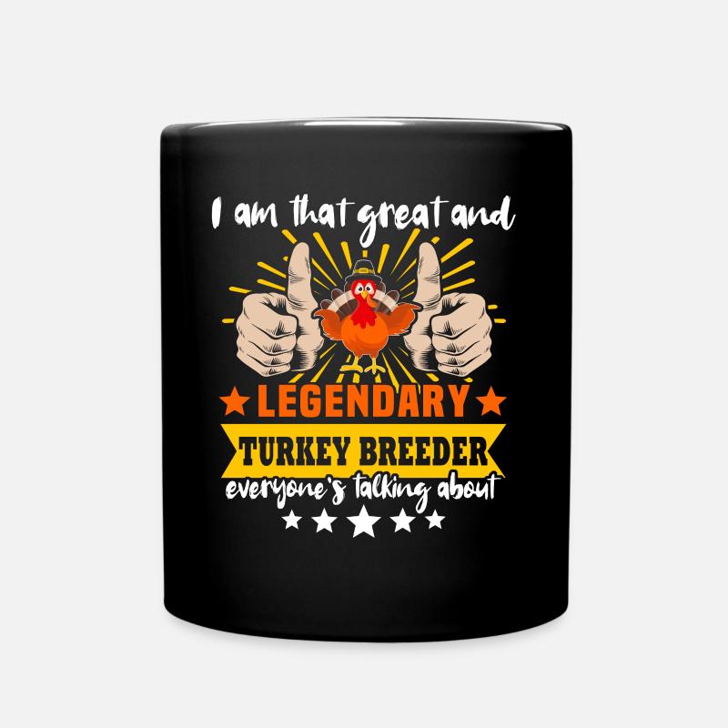 Truthahn - Tasse einfarbig - Schwarz