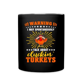 Truthahn - Tasse einfarbig - Schwarz - Vorne