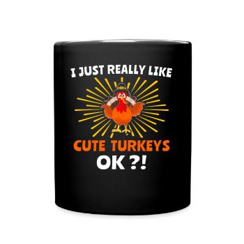 Turquie - Mug uni - noir - Devant