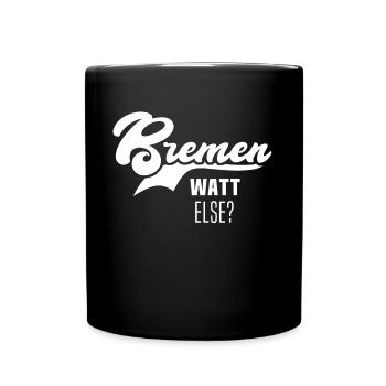 Brême - Mug uni - noir - Devant