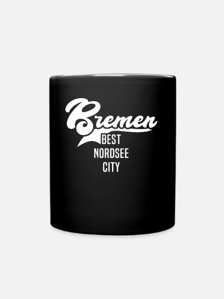 Bremer Sprüche Bremen - Tasse einfarbig - Schwarz