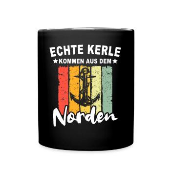 Nordener Männer - Tasse einfarbig - Schwarz - Vorne