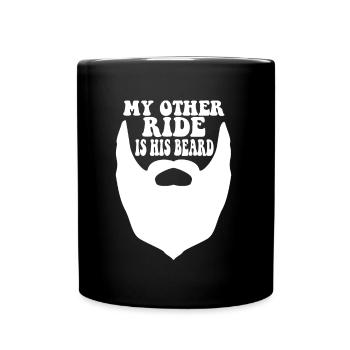 Drôle Barbu Mec Femme Petite Amie Mon Autre Balade - Mug uni - noir - Devant