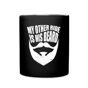 Homme barbu, femme, petite amie, mon autre trajet est le sien - Mug uni - noir - Devant