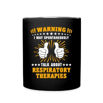 Respiratory Therapist Respiratory Therapy - Full Colour Mug - black - Front