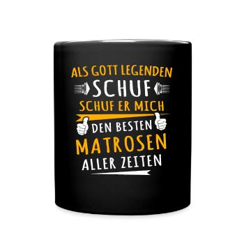 Matrose - Tasse einfarbig - Schwarz - Vorne