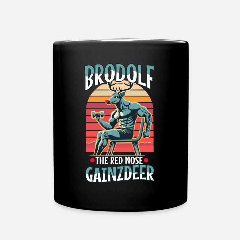 Brodolf The Red Nose Gainzdeer - Tasse einfarbig - Schwarz