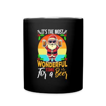 It's the most Wonderful time for a Beer - Tasse einfarbig - Schwarz - Vorne