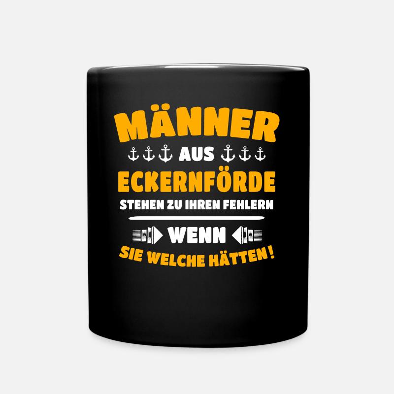 Eckernförde Mann Eckernförder Männer - Tasse einfarbig - Schwarz