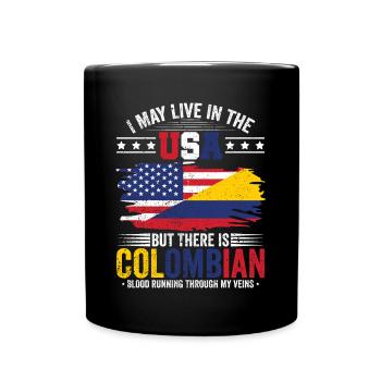 Colombian Blood Live USA South America Colombian - Full Colour Mug - black - Front