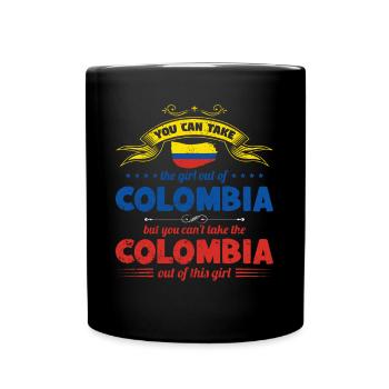Colombie femme drôle colombien cadeau - Mug uni - noir - Devant