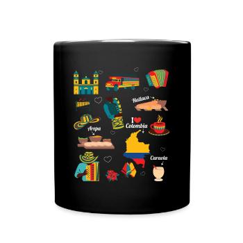 Colombie Amérique du Sud Voyage Pays Sac à dos de voyage - Mug uni - noir - Devant