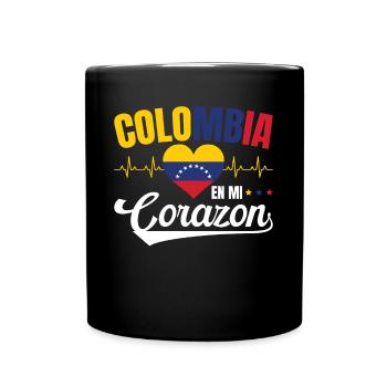 Colombie En Mi Corazon Sagesse Colombiens - Mug uni - noir - Devant