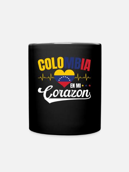 Colombia En Mi Corazon Wisdom Colombians - Full Colour Mug - black