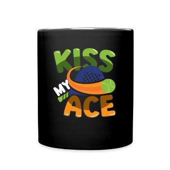 Amateurs de padel, Kiss My Ace, Padel tennis - Mug uni - noir - Devant