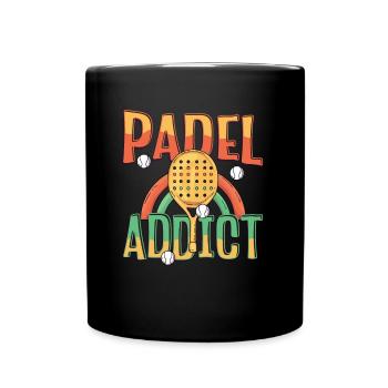 Padel-süchtiger, Padel-tennis - Tasse einfarbig - Schwarz - Vorne