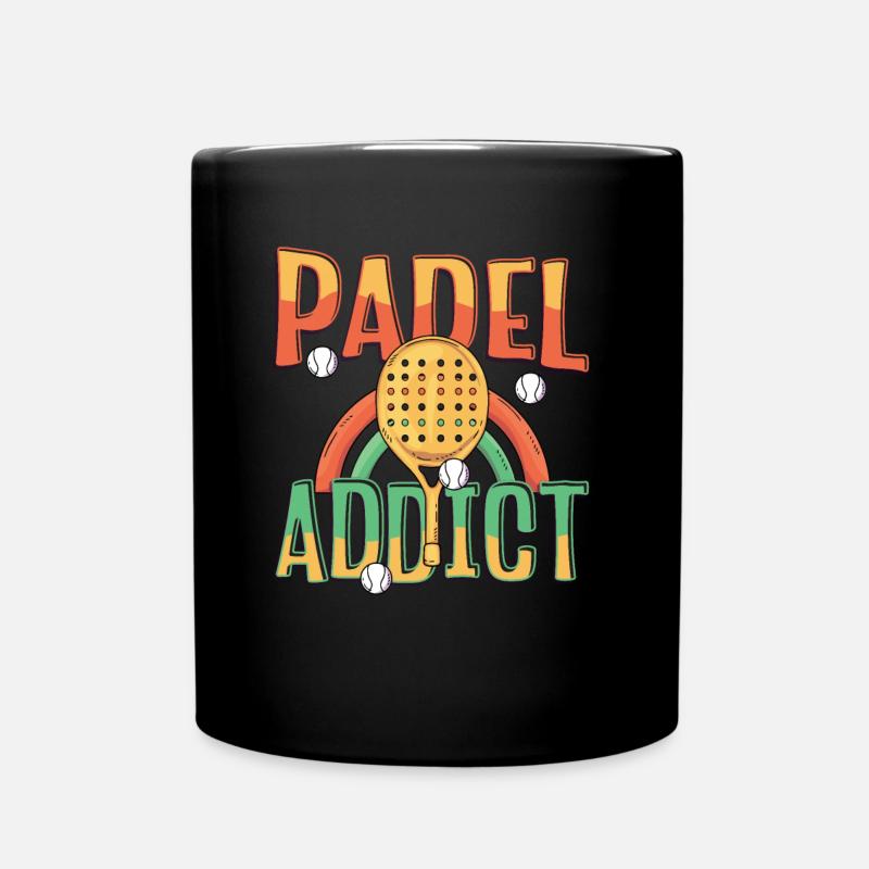 Padel-süchtiger, Padel-tennis - Tasse einfarbig - Schwarz