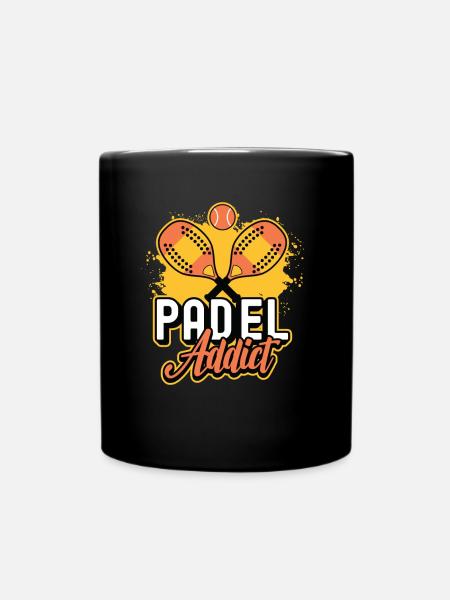 Padel-süchtiger, Padel-tennis - Tasse einfarbig - Schwarz
