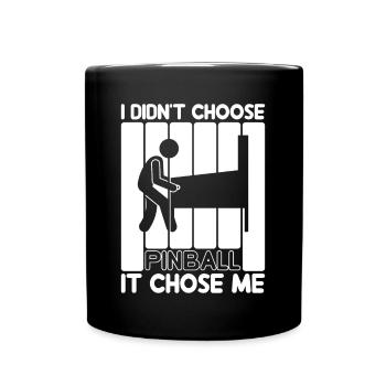Je n’ai pas choisi le flipper, il me choisit le cadeau du jeu - Mug uni - noir - Devant