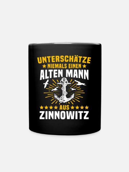 Zinnowitz Unterschätze Zinnowitzer Mann - Tasse einfarbig - Schwarz