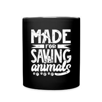 Conçu pour sauver les animaux - Mug uni - noir - Devant