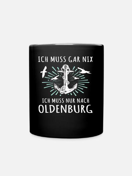 Oldenburg Sprüche - Tasse einfarbig - Schwarz