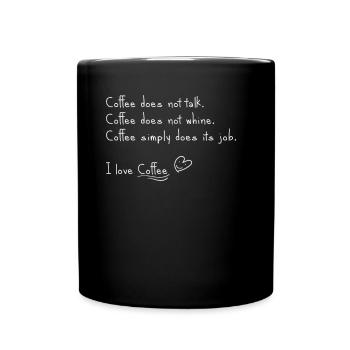 I love coffee - Full Colour Mug - black - Front