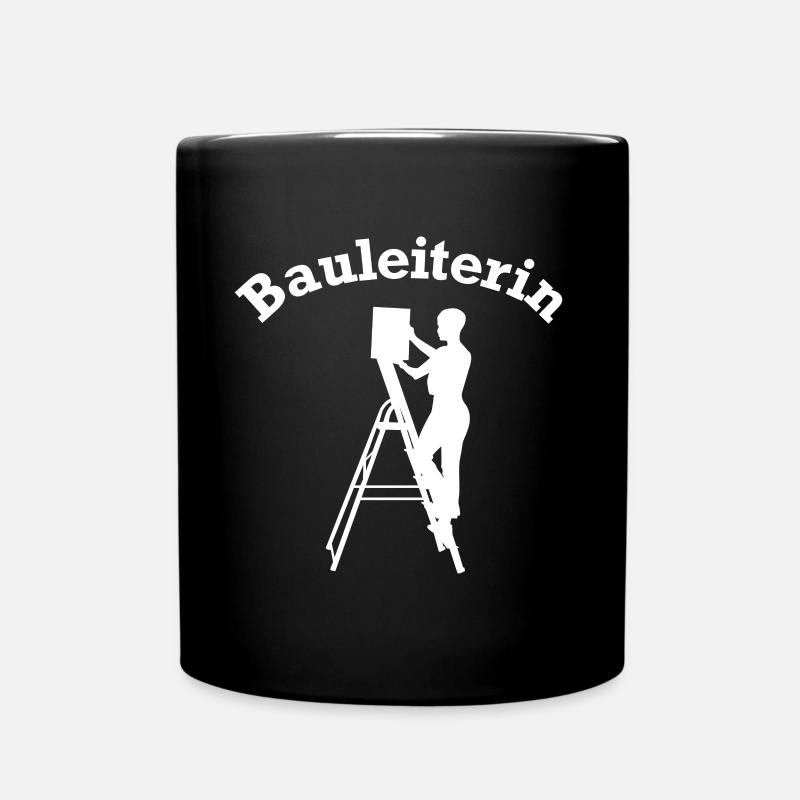 Bauleiter Baustellenleiter - Tasse einfarbig - Schwarz