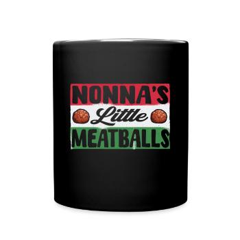 Les petites boulettes de viande de Nonna - Mug uni - noir - Devant