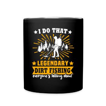 Dirt Fishing Metalldetektor - Tasse einfarbig - Schwarz - Vorne