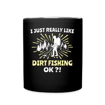 Dirt Fishing Detectorists - Full Colour Mug - black - Front