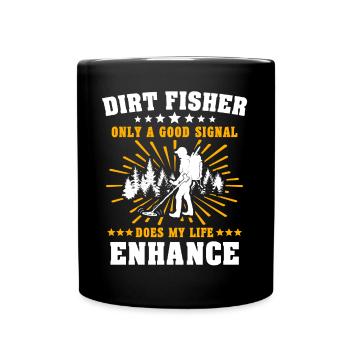 Metal detector - Full Colour Mug - black - Front