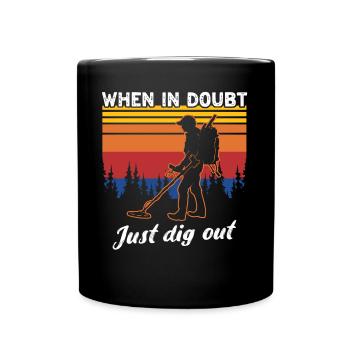 Dirt Fishing Metalldetektor - Tasse einfarbig - Schwarz - Vorne