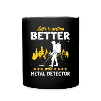 Détecteur de métaux - Mug uni - noir - Devant