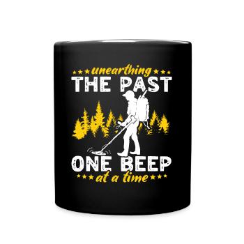 Dirt Fishing Metal Detector Probes - Full Colour Mug - black - Front