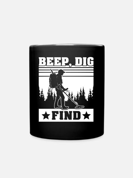 Dirt Fishing - Tasse einfarbig - Schwarz