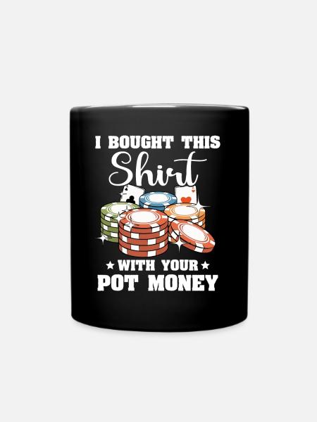 Poker Pokerspieler - Tasse einfarbig - Schwarz