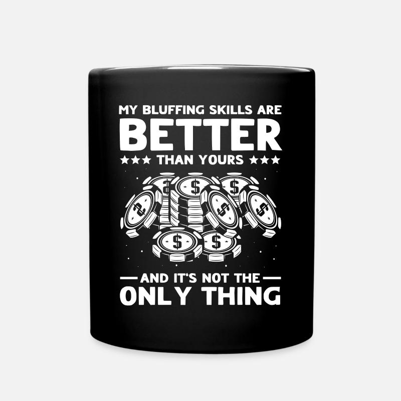 Poker Poker Players - Full Colour Mug - black