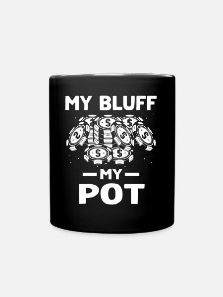 Poker Pokern - Tasse einfarbig - Schwarz