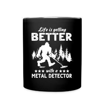Dirt Fisher Treasure Hunters - Tasse einfarbig - Schwarz - Vorne