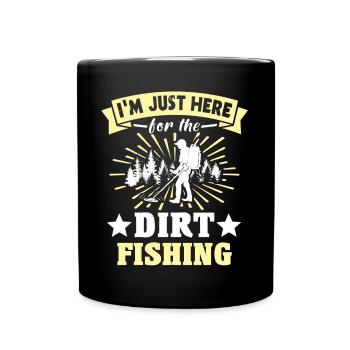 Dirt Fisher Treasure Hunters - Tasse einfarbig - Schwarz - Vorne