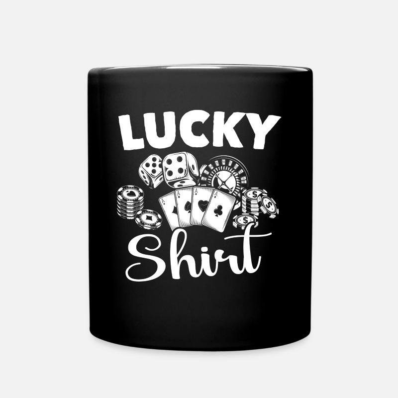 Casino Casinospieler - Tasse einfarbig - Schwarz