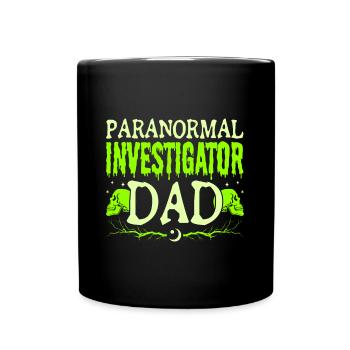Paranormal Ghost Hunter enquêteur papa homme cadeaux - Mug uni - noir - Devant