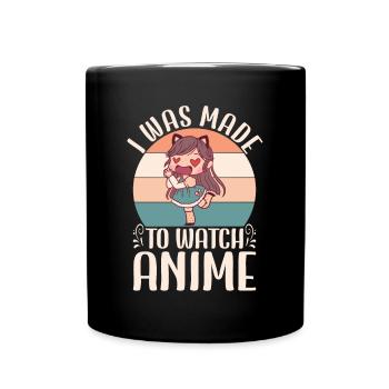 Cute Japanese Manga Women Girls Gift Otaku Kawaii - Tasse einfarbig - Schwarz - Vorne